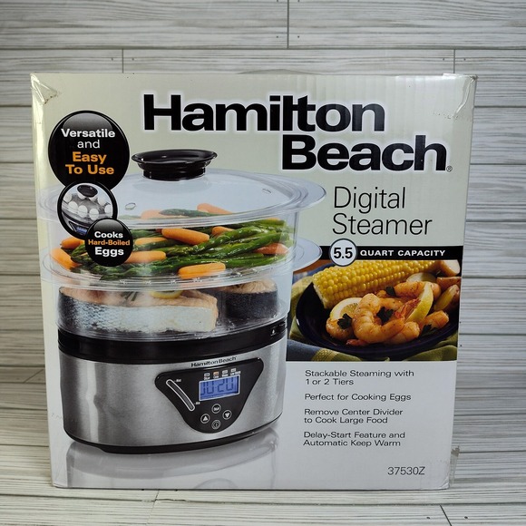 Hamilton Beach Other - Hamilton Beach Digital Food Steamer 5.5 Quart 2 Tier Stackable Model #37530Z NEW